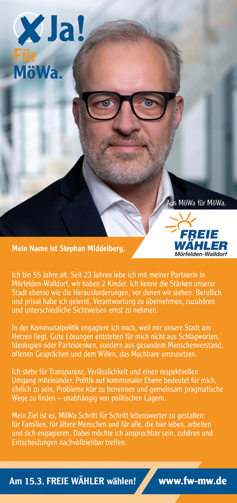 Freie Wähler Mörfelden-Walldorf e.V. Freie Wähler Mörfelden-Walldorf e.V.